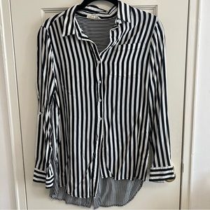 Striped button up